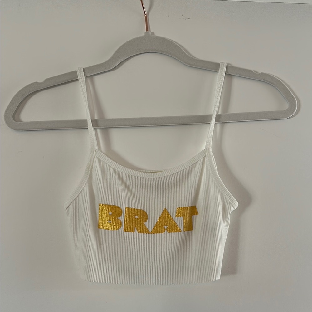 The Naked Tiger Ribbed Brat Crop Top Size XS